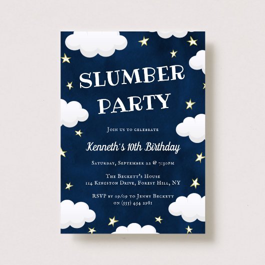 スリーポバースランバーパーティーanyエイジ誕生日 招待状