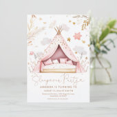 スリーポバーバースデーパーティー 招待状 (スタンド正面)