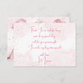 スリーポバーパジャマ子供の誕生日パーティー サンキューカード (正面/裏面)