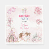 スリーポバーパジャマ子供の誕生日パーティー スタンダードランチョンナプキン (正面)