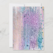 スリーポバーパジャマ10代の誕生日パーティー 招待状 (裏面)