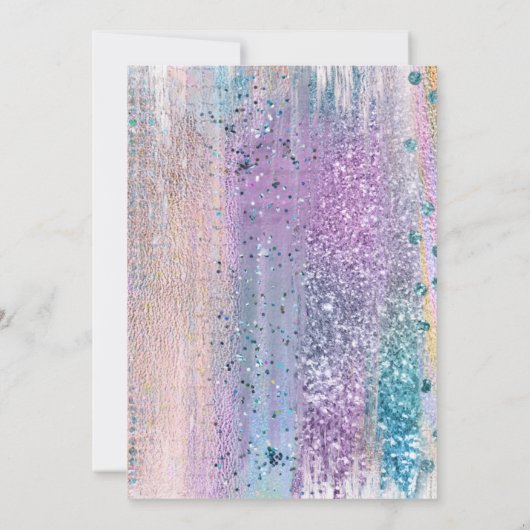 スリーポバーパジャマ10代の誕生日パーティー 招待状 (裏面)