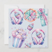 スリーポバーパステルガール誕生日 サンキューカード (裏面)