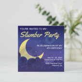 スリーポバーパーティー | スランバーパーティー誕生日招待状 招待状 (スタンド正面)