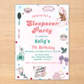 スリーポバー誕生日パンパーパーティー誕生日 アクリル招待状 (正面)