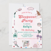 スリーポバー誕生日パンパーパーティー誕生日 招待状 (正面)