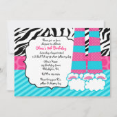 スリーポバー誕生日招待状 招待状 (正面)