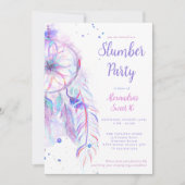 スリーポバーPJパーティーパープルドリームキャッチャースウィート16 招待状 (正面)