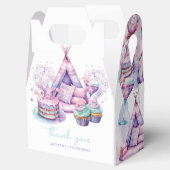 スリーポパーソナライズされたーバーガールバースデーパーティパステル フェイバーボックス (オープン)