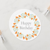 スリーポピー水彩フローラリースカード カード (正面/裏面インサイチュ)