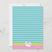 スリーポーバーパジャマスランバーパーティーチャルクボード 招待状 (裏面)