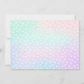 スリーポーバーパーティの招待状スランバーパジャマパーティー 招待状 (裏面)