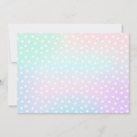 スリーポーバーパーティの招待状スランバーパジャマパーティー 招待状 (裏面)