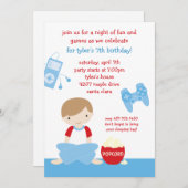 スリーポーバーパーティの招待状 招待状 (正面/裏面)