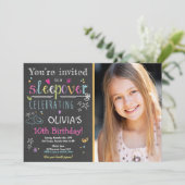 スリーポーバー招待状スランバーパーティーパジャマズガール 招待状 (スタンド正面)