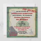 スリーポ素朴ーバーパーティの招待状 招待状 (正面)