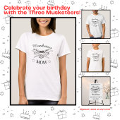 スリーマスケートダマスペアレントママ誕生日 Tシャツ