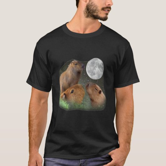 スリームーンキャピバラ Tシャツ (正面)