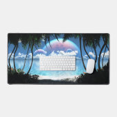 スリームーン湾 デスクマット (キーボード&マウス)