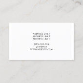 スリーメンズヘアスタイルスケッチ美容師理容師 名刺 (裏面)