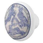 スリーユニークハーレズラビッツ共有イヤーメディアムブルー セラミックノブ (右)