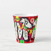 スリーラマスクリスマスパーティー カフェラテマグ (正面)