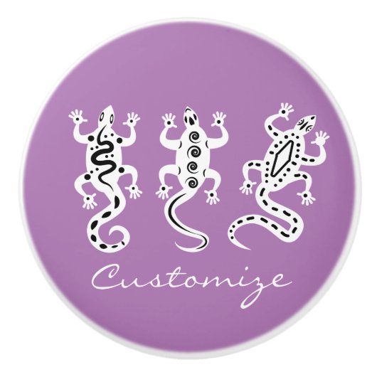 スリーリザードサンダー_コーブサウスウエストスタイル セラミックノブ (正面)