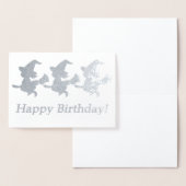 スリーリトルウィッチ誕生日カード 箔カード (ディスプレー)