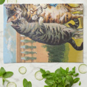 スリーリトルキッチンマザーグースイラストレーション キッチンタオル (折り畳み)