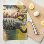 スリーリトルキッチンマザーグースイラストレーション キッチンタオル (四つ折り)