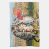 スリーリトルキッチンマザーグースイラストレーション キッチンタオル (縦)