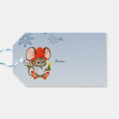 スリーリトルネズミツ飾リーホリデーギフトラベル ギフトタグ (裏面横)