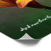 スリーリリー聖なる書物、 経典写真アートプリント ポスター (角)