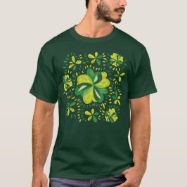 スリーリーフクローバーパターンシャムロユニークック Tシャツ