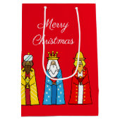 スリーワイズメンオンレッドミディアム抱き枕 ミディアムペーパーバッグ (裏面)