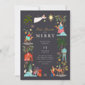 スリーワイズメンクリスマスホリデーパーティー招待状 シーズンカード (正面)