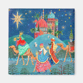 スリーワイズメンズキングスホリデークリスマス マグネット (正面)