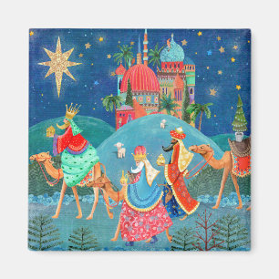 スリーワイズメンズキングスホリデークリスマス マグネット