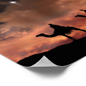 スリーワイズメンズプリント ポスター (角)