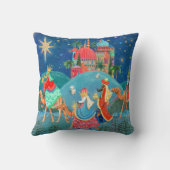 スリーワイズメンロスレイエスの休日クリスマス クッション (裏面)