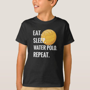 スリー食べプウォーターポロ·リピートウォーター·ポロ·プレーヤー·ギ Tシャツ