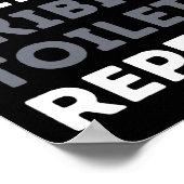 スリー食べプスキピディトイレおもしろいリピートSkibidi Toil ポスター (角)