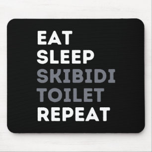 スリー食べプスキピディトイレおもしろいリピートSkibidi Toil マウスパッド