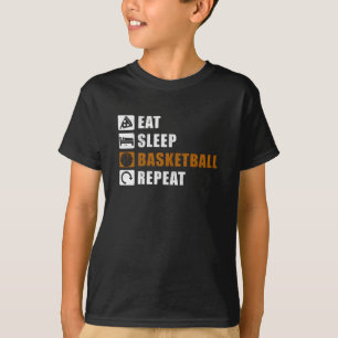 スリー食べプバスケットボール選手贈与アイディア Tシャツ