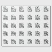 スリー食べプラグビーリピートフットボールスポーツ ラッピングペーパー (フラット)