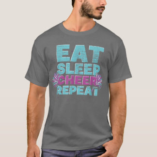 スリー食べプ応援リピートチアリーダー応援 Tシャツ