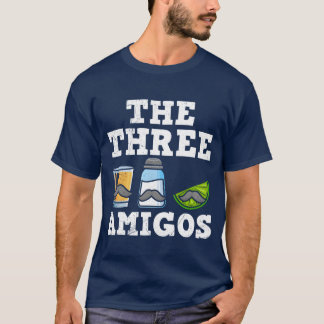 スリー・アミーゴス テキーラ メキシコ 飲み物 メキシカン ジョーク Tシャツ