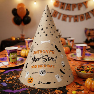 スリー・スピリット！ハロウィン3歳の誕生日パーティー パーティーハット