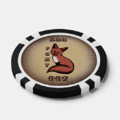 スリ赤フォキシキツネ ポーカーチップ (シングル)