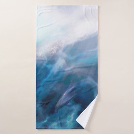 スリ遊ルを求めるイルカ バスタオル (バスタオル)